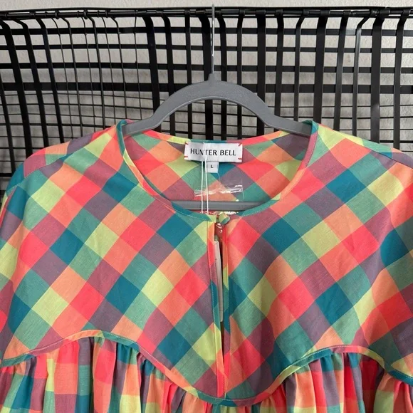 Hunter bell Naya Gingham Long Sleeve Top - Picture 4 of 8